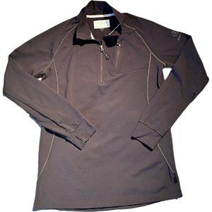 Henri Lloyd Mens Black 1/4 Zip Pullover Jacket Marine Technology Lightweight Md.